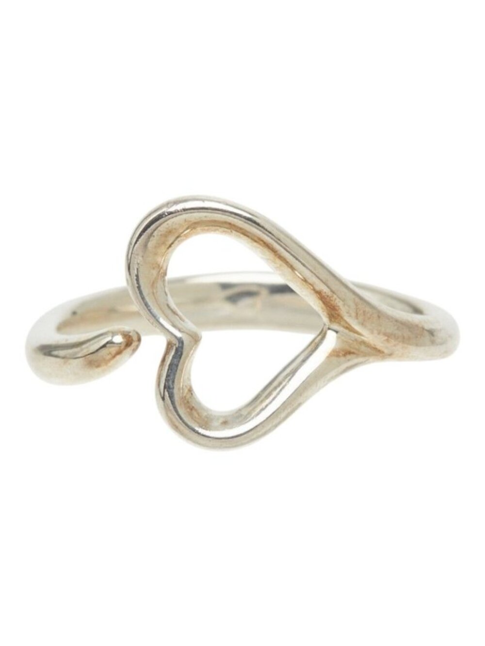 Tiffany & Co Open Heart Ring Silver